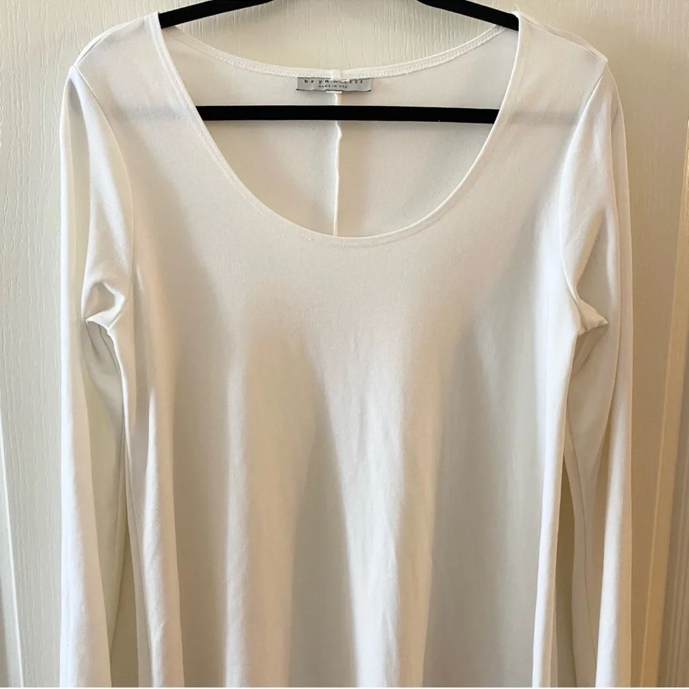 BRYN WALKER Long Sleeve Modal High-Low Tunic Top - S